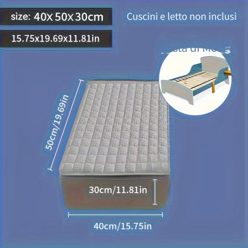 1pz Coprimaterasso Impermeabile, Lavabile in Lavatrice, Disponibile in Diverse Misure, Ultra Morbido e Confortevole Coprimaterasso Spesso, Adatto per Camera da Letto, Camera degli Ospiti, Protezione per Materasso d'Hotel (esclusi Cuscino e Federa)