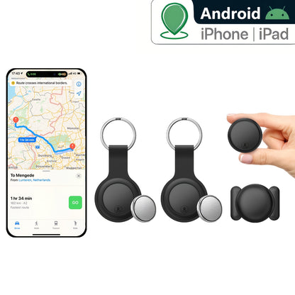 Localizzatore GPS compatibile con sistemi iOS e Android, Smart Locator magnetico, App integrata - Nessun costo aggiuntivo, Dispositivo anti-smarrimento globale adatto per animali domestici, bagagli e altro, Design di alta qualità con batteria CR2032 sosti