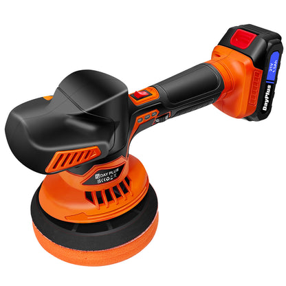 Kit lucidatrice e polishere per auto senza fili, 6 velocità variabili, 2 batterie, polishere senza fili per detailing, lucidatura, ceratura e rimozione graffi auto