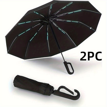 Ombrello pieghevole con fibbia completamente automatica, con protezione solare, specifiche 1 e 2 facoltative, adatto sia per uomini che per donne, ombrello da viaggio, con un diametro di 106 cm/41.2 pollici quando è aperto, robusto e durevole, ombrello di