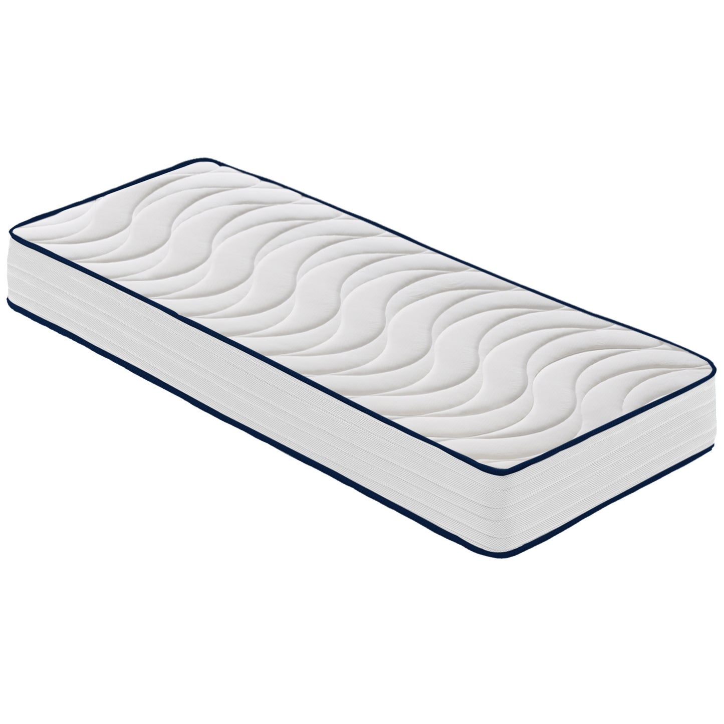 Materasso ortopedico effetto Memory, 13 Zone di Comfort, Extra Rigido, Alto 20 cm, Effetto Rinfrescante, Onda Memory Massaggiante, Disponibile in Varie misure