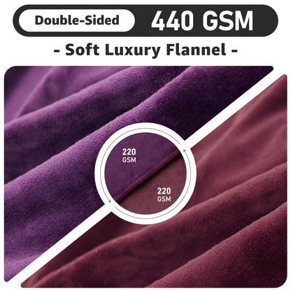 Coperta per letto LOOBANI: Utilizzabile su entrambi i lati con morbida coperta in flanella per letto matrimoniale, dimensioni 229cm * 203cm/205cm * 153cm, coperta a prova di perdite/schizzi per animali domestici, adatta per divano, protezione del sedile,