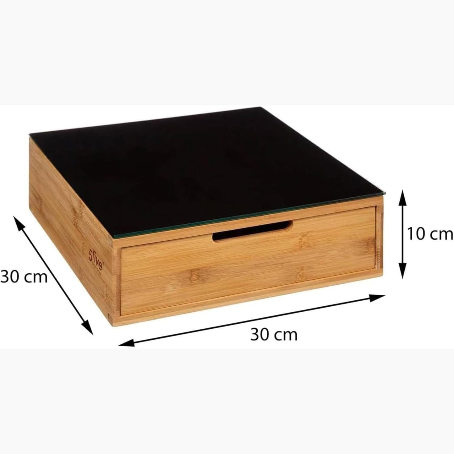 Cecaro Group Porta Cialde in Bambù con Cassetto – Organizer Elegante per Cialde, Capsule e Tisane