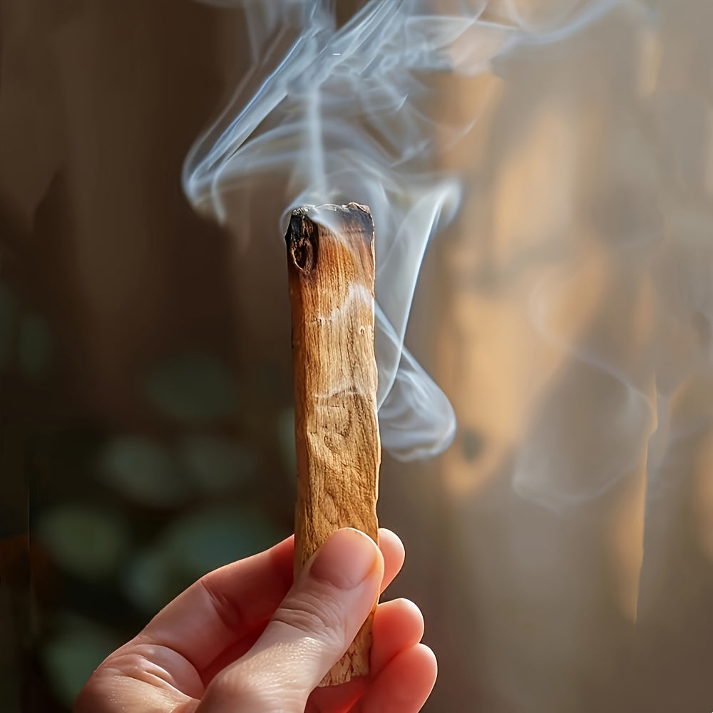 Kit per Purificazione e Incenso con Salvia Bianca e Palo Santo - Kit di Fumigazione con Bastoncino di Salvia
