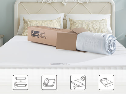 Bedstory Gel Topper H3/H4 H5/H6 Realizzato con Nucleo in Schiuma Fredda Alta 7.5 cm, Rivestimento Traspirante in Rete 3D, Comodo Topper per Materasso per Letti a Scomparsa e Letti/Divani Letto Scomodi 80X200 90X200 100X200 120X200 140X200 160X200 180X200