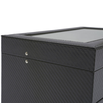 Custodia organizer portaocchiali per donna e uomo - Portaoggetti portaocchiali da esposizione con cassetto e coperchio in vetro