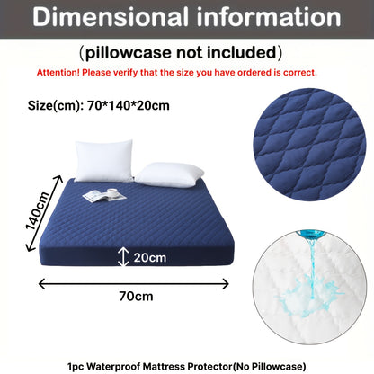 1pz Coprimaterasso Imbottito Spesso e Impermeabile - Coprimaterasso Ultra Morbido e Confortevole, Adatto per Camere da Letto, Dormitori, Decorazioni per la Stanza, Camere degli Ospiti e Hotel (Esclusi i Federe)