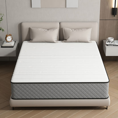 Materasso 7 Zone Livello di Firmezza H3 Altezza 25Cm/21Cm Materasso a Sfere con Memory Foam, Traspirante ed Ergonomico, Nucleo a Molla