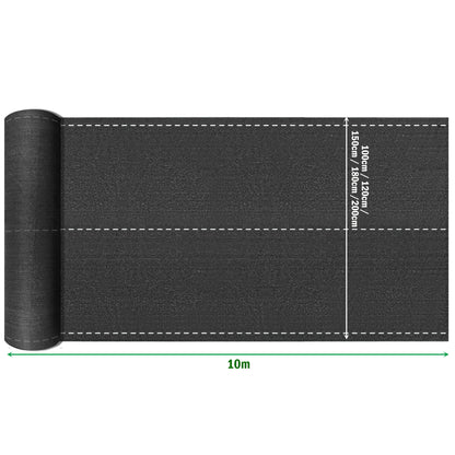 Rete Ombreggiante per Privacy 150g/m² in HDPE con Fascette, Ideale per Tennis, Balcone e Giardino