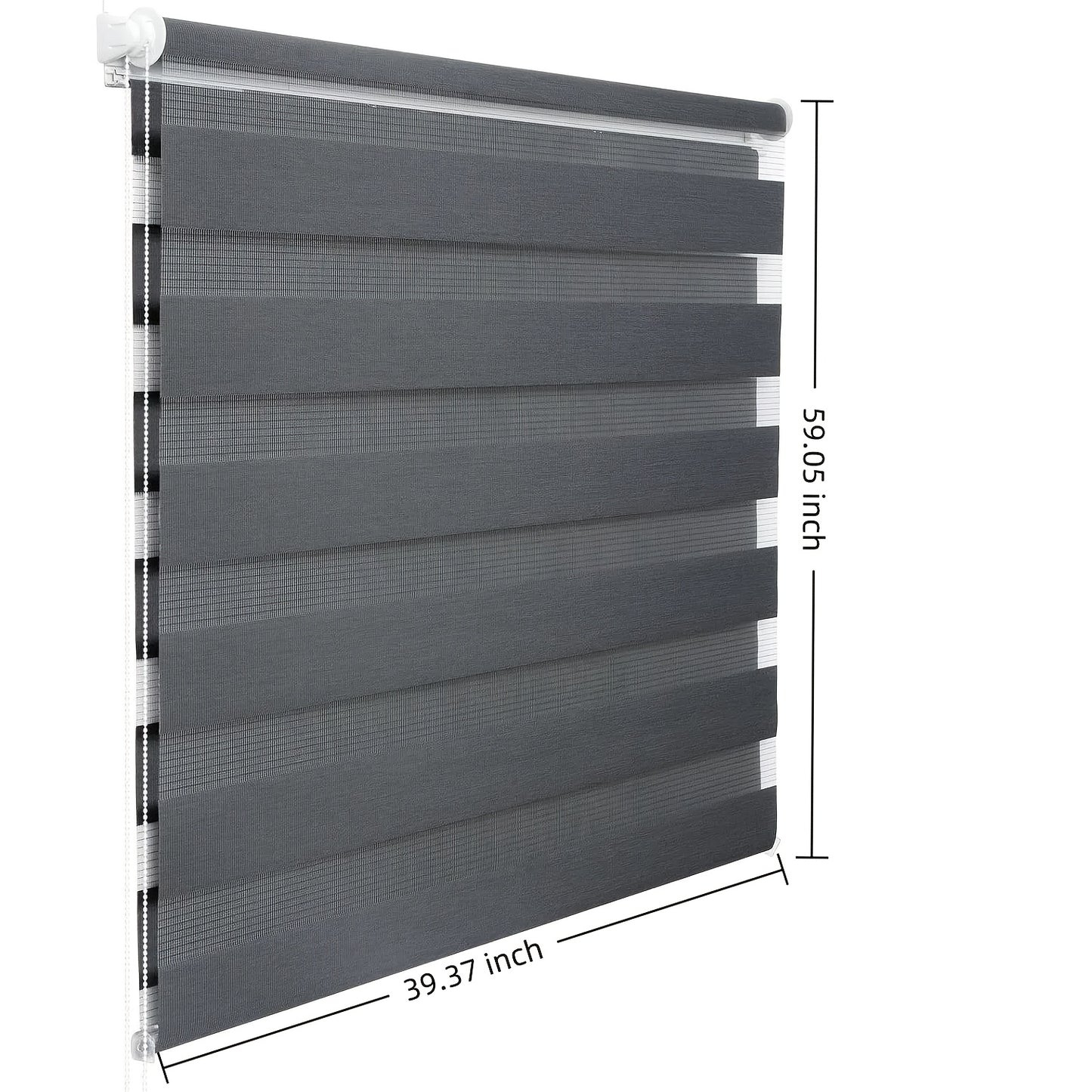 2 pezzi, Tende a rullo a doppia bobina, Tende oscuranti e parasole, Luminosità regolabile, Senza foratura, con fissaggio a morsetto, Tende a rullo per camera da letto, bagno, cucina, Tende decorazioni per la casa, Facili da pulire