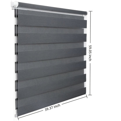 2 pezzi, Tende a rullo a doppia bobina, Tende oscuranti e parasole, Luminosità regolabile, Senza foratura, con fissaggio a morsetto, Tende a rullo per camera da letto, bagno, cucina, Tende decorazioni per la casa, Facili da pulire