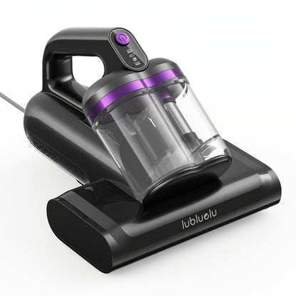 Aspirapolvere Lubluelu per acari del materasso, aspirapolvere per letto 3 in 1 con motore da 350W, aspirazione 24kPa, flusso d'aria 100AW, rimozione acari con tecnologia a onde sonore, spazzola a rullo, asciugatura ad aria calda, ampio contenitore per la