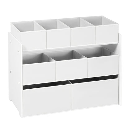 Armadio portaoggetti a 1 pezzo con cassetti, ripiano pratico, forniture per riporre, può essere usato come libreria, scaffale di stoccaggio, scaffale a tre livelli con più cassetti, scatola di stoccaggio in tessuto non tessuto, camera da letto, sala gioch