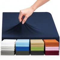 Blu Navy - Lenzuolo con Angoli 1 Pezzo