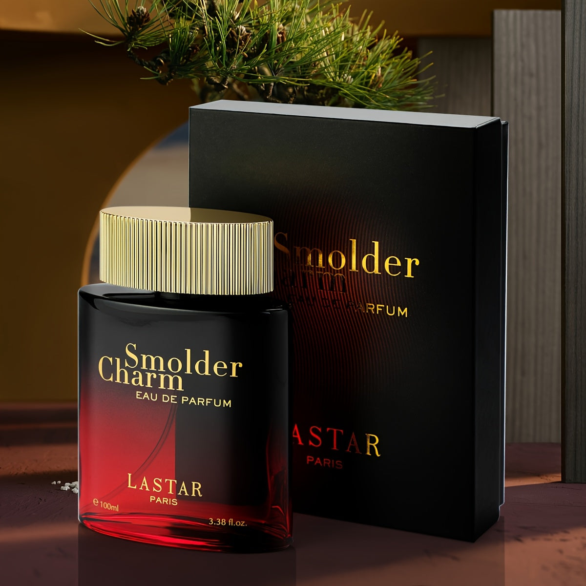 LASTAR Colonia Uomo Ambery e Speziata, Eau De Parfum Intenso con Accordo di Toffee e Legno d'Ambra, Fonde il Cardamomo Vibrante con Accordi di Toffee, Infuso con Legno d'Ambra, Fragranza Elegante e Potente di Lunga Durata. 100ml, Regalo per Natale/Capodan