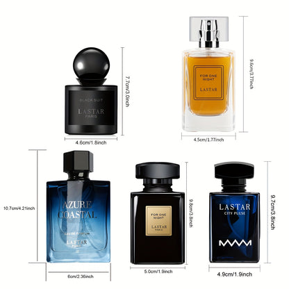 Set da 5 flaconi di profumo da uomo, Muschio classico, Patchouli, Vaniglia, Caffè, Fragranza a lunga durata, Eau de Toilette da uomo, Colonia da uomo, Adatto a molteplici occasioni, Confezionato singolarmente, Regalo per le feste, Festa del papà, Totale 2