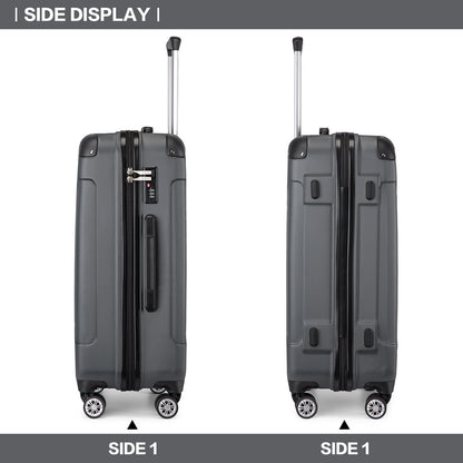 Valigia da imbarco 55x35x20cm a guscio rigido in ABS con trolley da viaggio, bagaglio a mano da cabina, 33L, regalo per Black Friday, Giorno del Ringraziamento, Natale