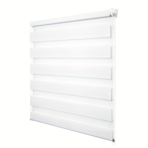 1 pz, Tende a rullo a doppia bobina, Nessuna perforazione richiesta, Tende a rullo a doppia bobina con tensione laterale, Facili da riparare, Trasparenti, Ombra, Bianco, Tende a rullo per finestre, Regalo per le vacanze