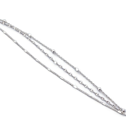 Bracciale da donna in argento 925, braccialetto dell'amicizia regolabile, multistrato - Gioiello creativo da donna, regalo per San Valentino, compleanno, Natale