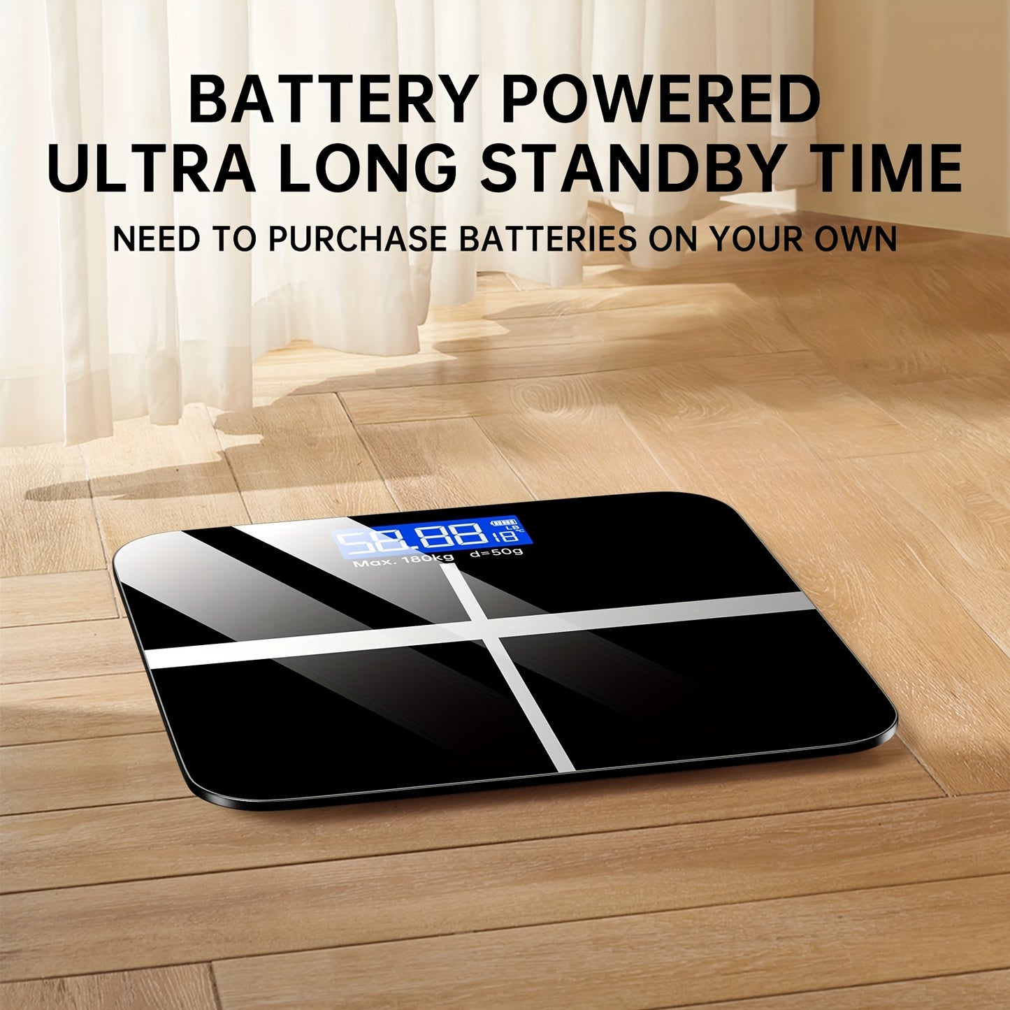 Bilancia Elettronica, 179,62 kg Bilancia Digitale da Bagno, Bilancia di Alta Precisione con Display LCD ad Alta Definizione e Visualizzazione della Temperatura (selezionabile tra KG e Libbre), Piattaforma Ultra Larga, Pesatura Elettronica ad Alta Precisio