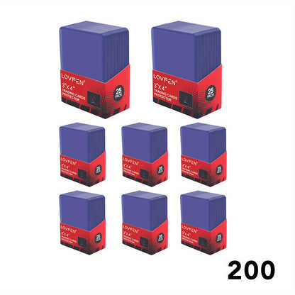 LOVFEN 100/200/500/1000 pz 7,62 cm x 10,16 cm Top Load per Carte - Proteggi Carte Premium in Plastica Rigida da 35 pt, Custodie per Carte in Plastica, per Carte da Collezione Sportive da Gioco di Baseball da Scambio