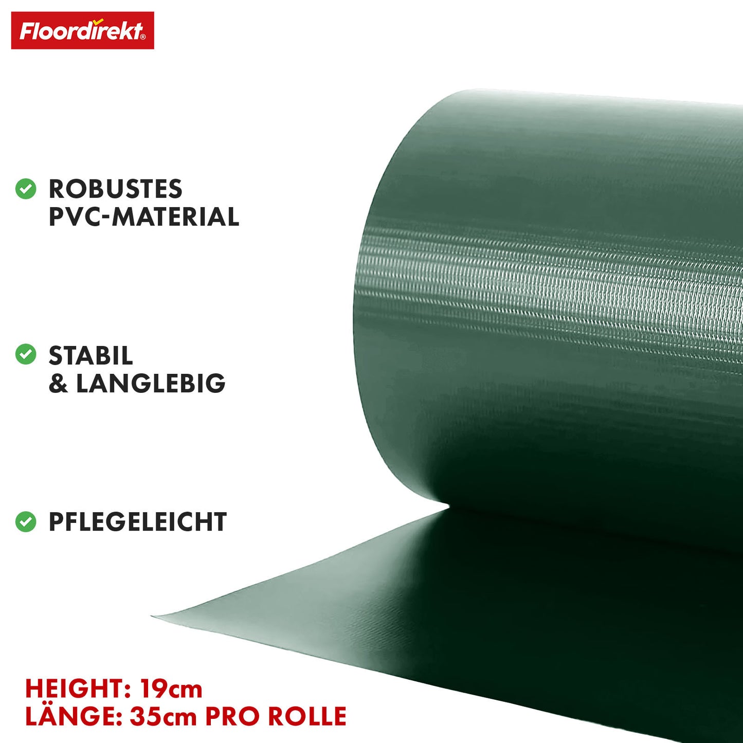 Striscia PVC per Privacy per Recinzione a Doppio Filo – Rotolo da 35m, Altezza 19cm, Include 20 Clip, Disponibile in 3 Colori e 4 Design