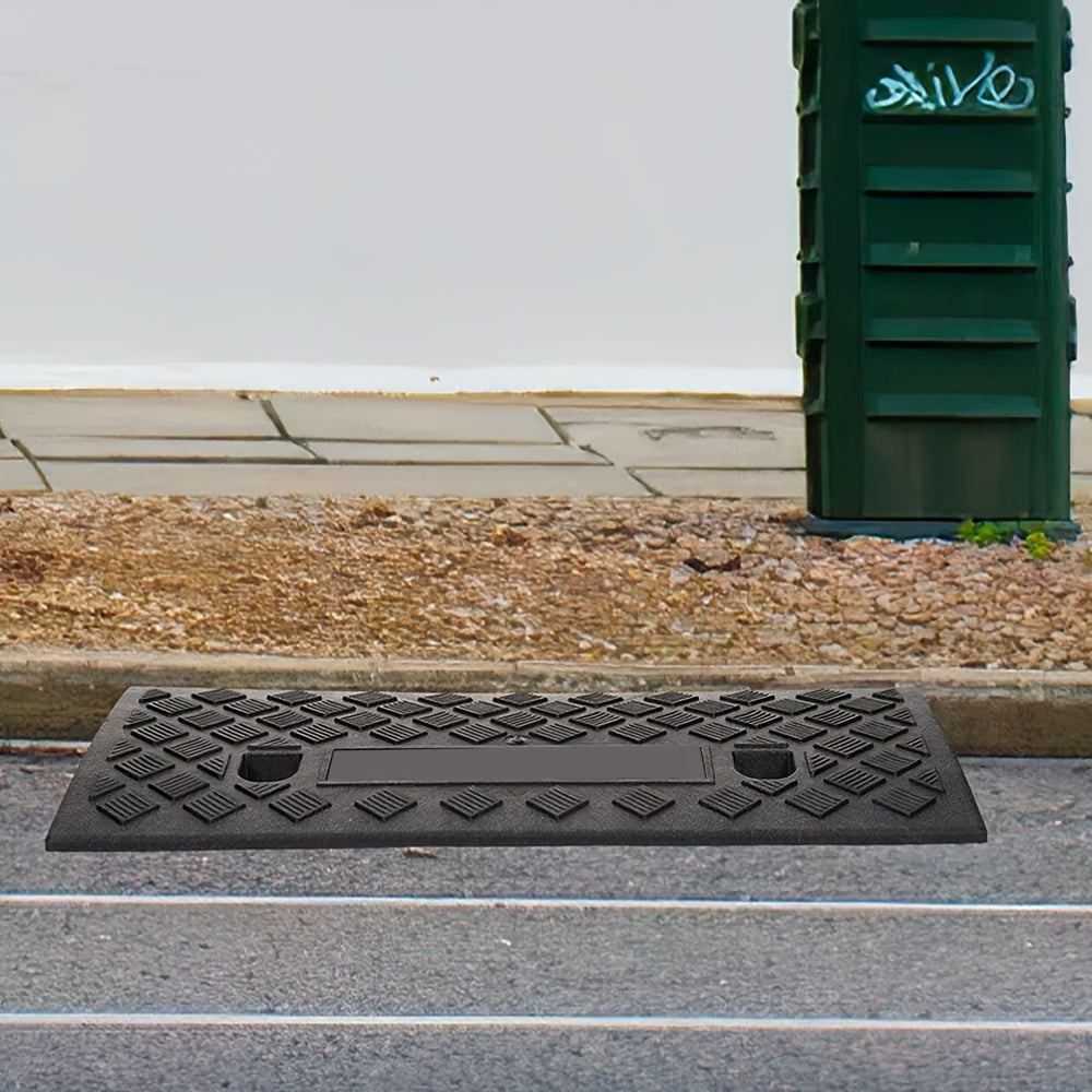 Set da 2 rampe portatili antiscivolo - Realizzate con materiali durevoli, perfette per auto, moto e sedie a rotelle, facili da caricare e scaricare, cruciali per l'accessibilità. Le rampe accessibili sono il regalo perfetto per anziani e proprietari di an