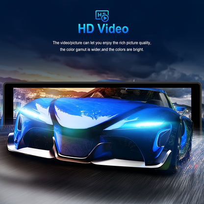 PODOFO Schermo Wireless da 10,26 Pollici per Autoradio con Carplay Android Auto con Vivavoce BT/ Touchscreen HD/ Airplayer/ Android Mirror Link/ GPS/ Si-ri/ Telecamera Posteriore/ FM/ AUX/ Porta Scheda TF/ Base Monitor, Un Regalo Perfetto per Papà