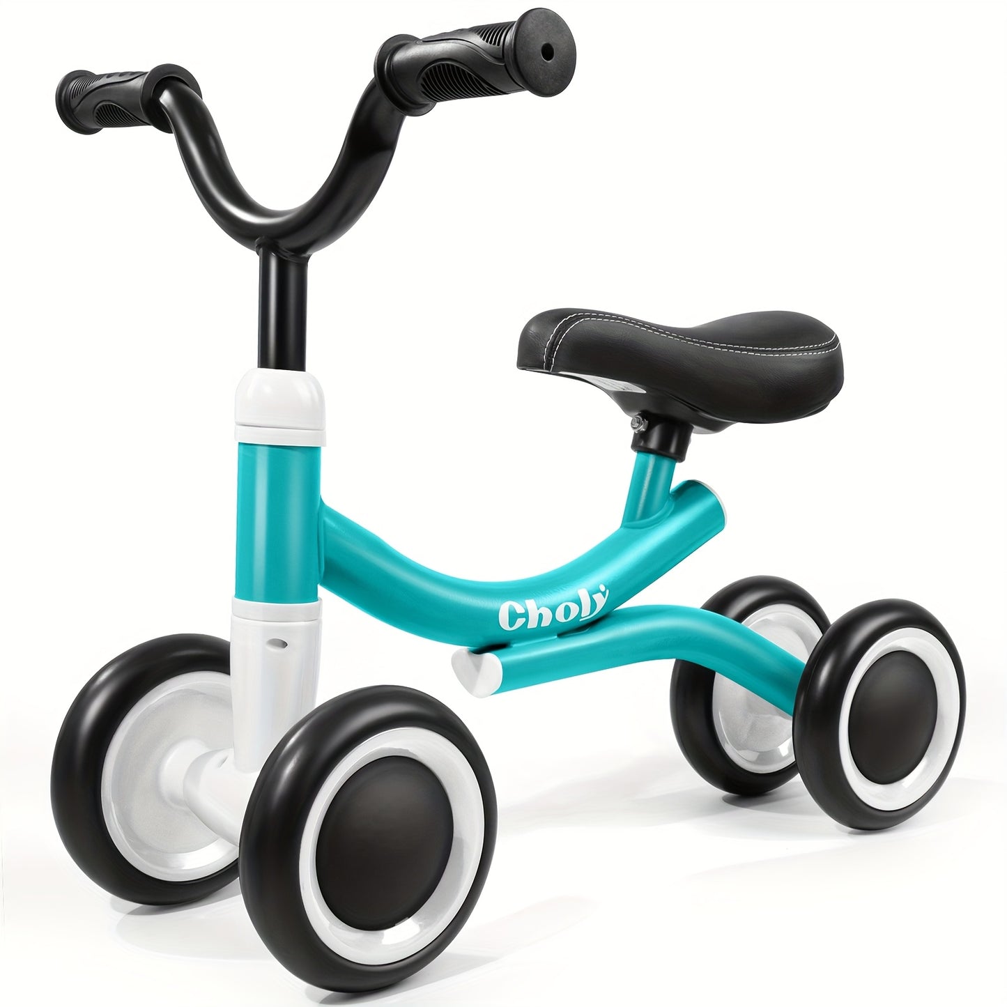 Bicicletta senza pedali per bambini e bambine - Robusto telaio in lega e grande ruota posteriore, bicicletta da allenamento leggera con ruota antiscivolo simile a un pneumatico ammortizzato (senza freni) - Prima bicicletta da equilibrio per interni/estern
