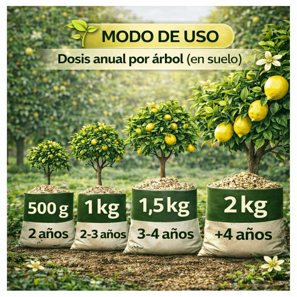 Fertilizzante Speciale per Agrumi per Alberi di Limone e Arancio, (2KG), 20-5-11 con Ferro, Calcio, Solfuro, Magnesio e Manganese - Correttore di Mancanza Multipla