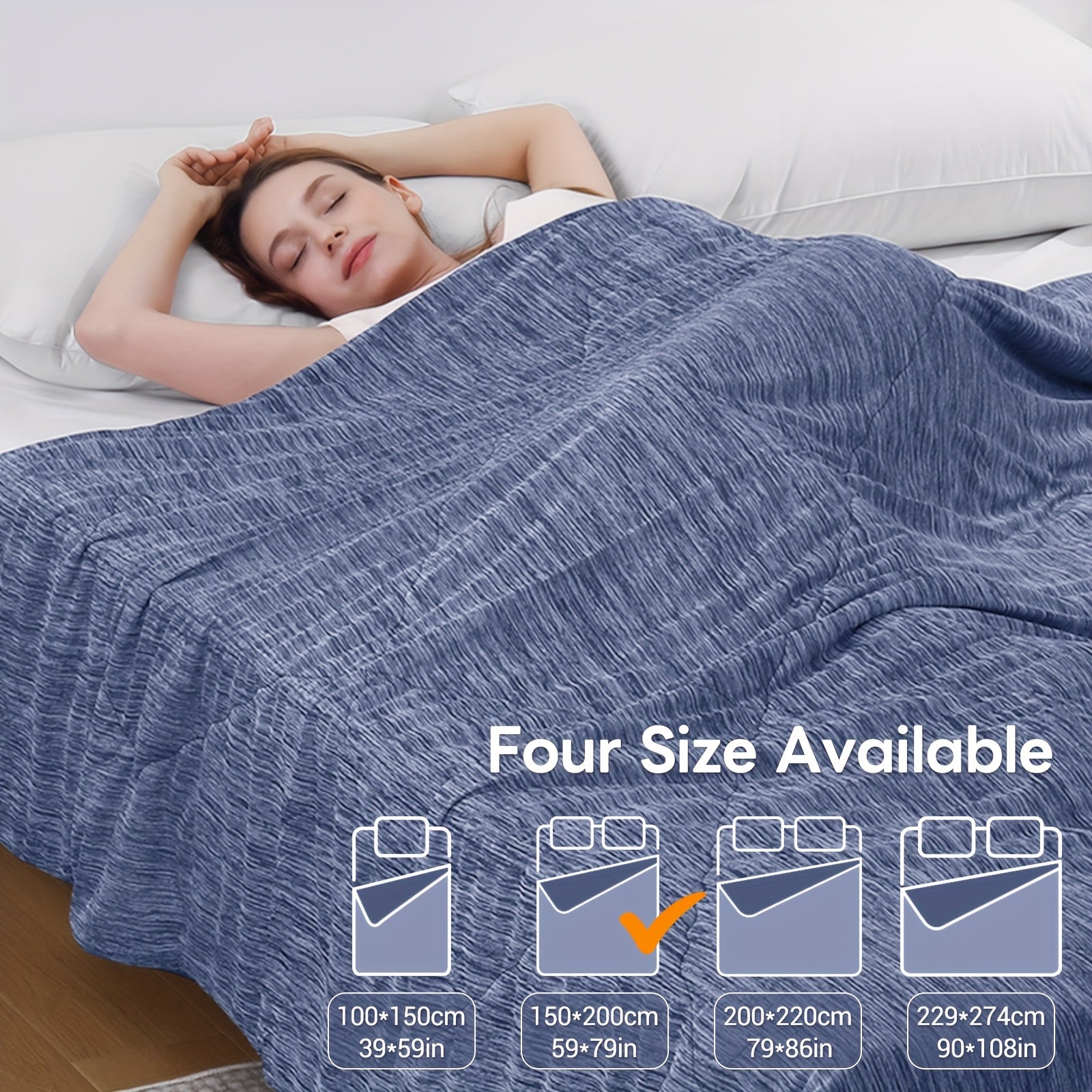1 pz Elegear Coperta Rinfrescante Taglia, Trapunta Rinfrescante con Q-Max > 0.45 Fibra Rinfrescante Arc-Chill, Coperta Estiva Fresca per Dormire per Chi Sudore Notte e Chi Soffre del Caldo (100*150, 150*200, 200*220, 274*229)
