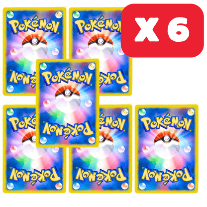 6 Carte EX Pokémon - Lotto di 6 Carte EX ufficiali giapponesi, rare o shiny