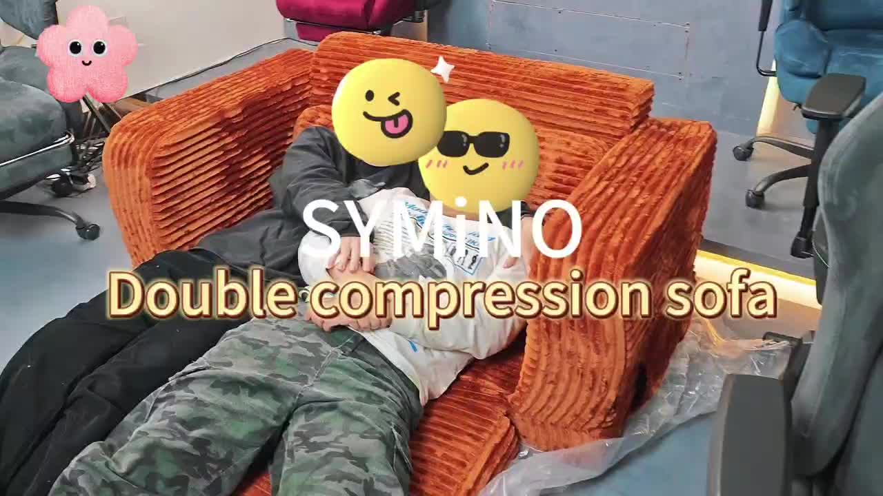 Divano Letto Pieghevole Pop Up, Disponibile in Configurazioni Singola o Doppia. Divano Letto Multifunzionale in Velluto a Coste, Ideale per Appartamenti Compatti, Balconi e Dormitori Studenteschi. Non Richiede Montaggio