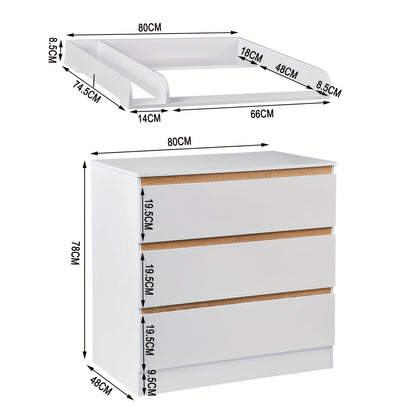 1 pz. Unità di cassetti contenitori, cassettiera con ripiani rimovibili con aggiunte, organizer contenitore, mobili per la casa, può essere comodino, organizer, mobile scaffale con 3 cassetti, camera da letto, soggiorno, bagno, bianco