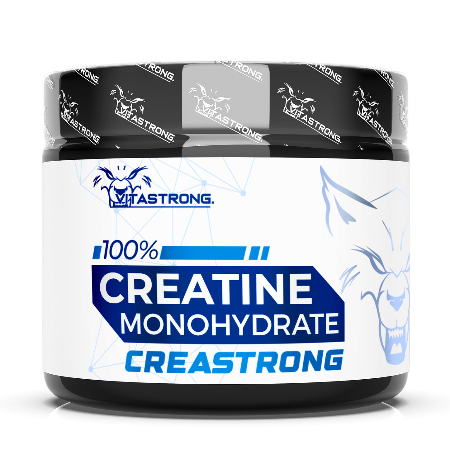 Creatina Monoidrata 3000 mg CreaStrong, Creatina in Polvere Senza Additivi, Creatina Vitastrong 250 g Solubile