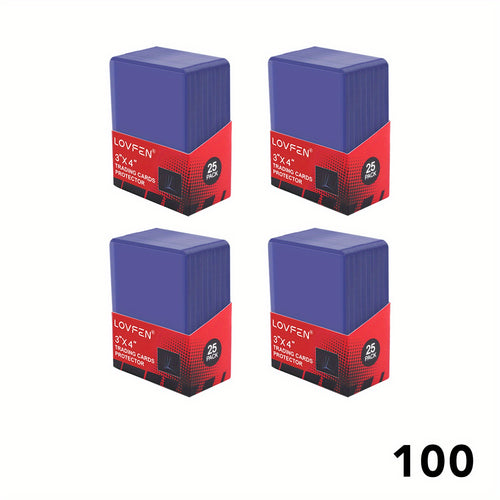 LOVFEN 100/200/500/1000 pz 7,62 cm x 10,16 cm Top Load per Carte - Proteggi Carte Premium in Plastica Rigida da 35 pt, Custodie per Carte in Plastica, per Carte da Collezione Sportive da Gioco di Baseball da Scambio