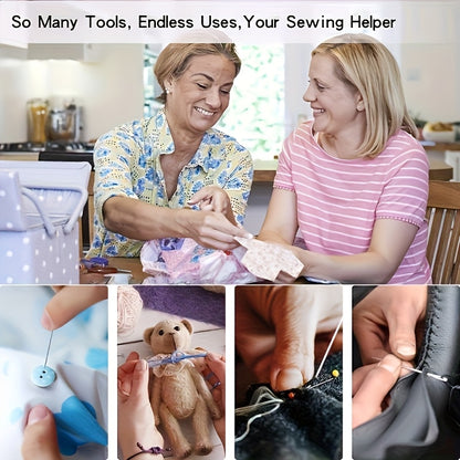 Kit Regalo da Cucito 269 Pezzi per Nonna, Mamma, Amici, Principianti Adulti, Viaggiatori – Forniture e Accessori da Cucito Portatili con Custodia – Include Filo, Aghi, Forbici, Metro a Nastro, Spilli e Altro