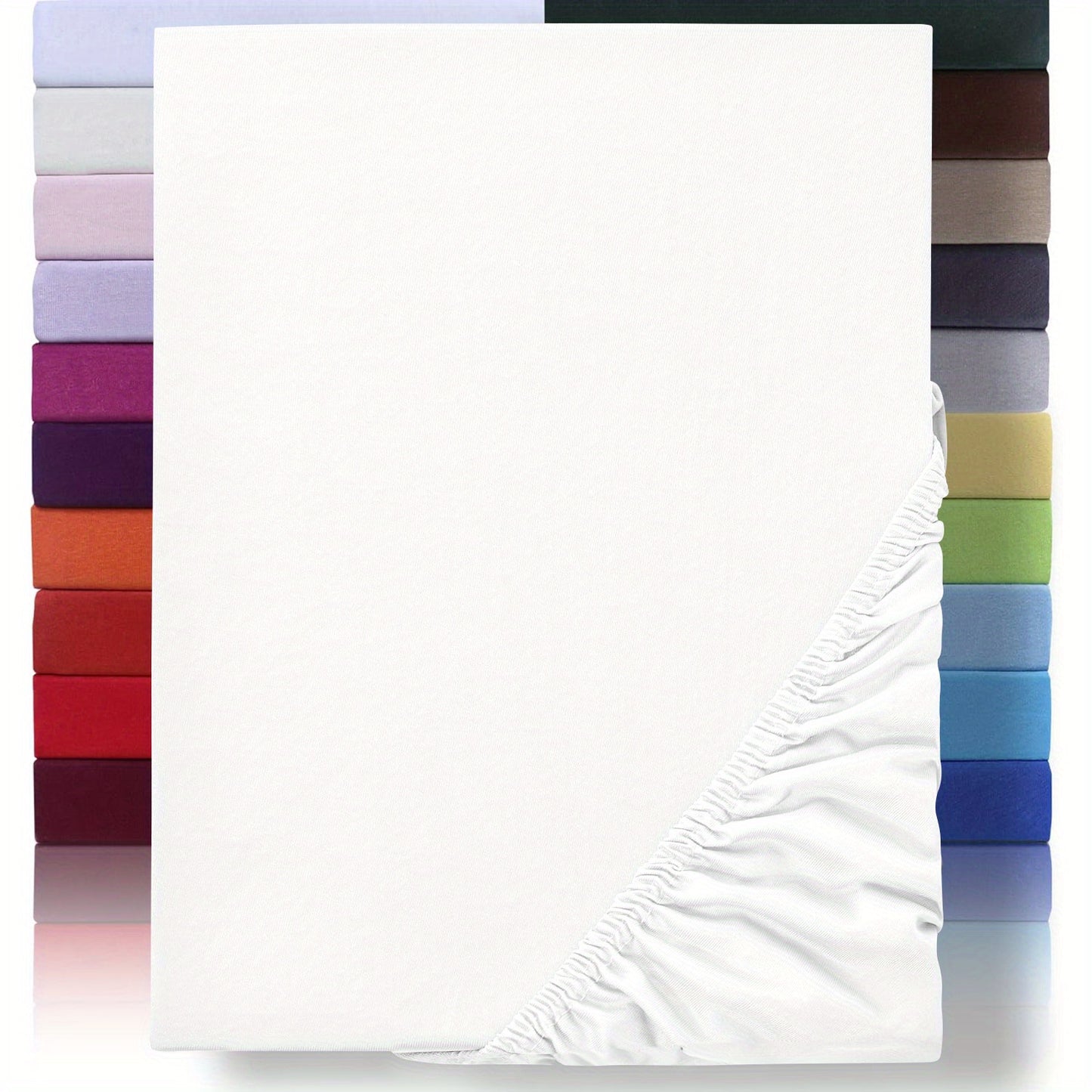 Lenzuolo con angoli 1 pz 100% cotone , 130 g/m², completamente in cotone con pannello cuscino da 30 cm, ipoallergenico, traspirante, adatto per camere da letto, dormitori e camere degli ospiti, biancheria da letto lavabile in lavatrice con angoli elastici