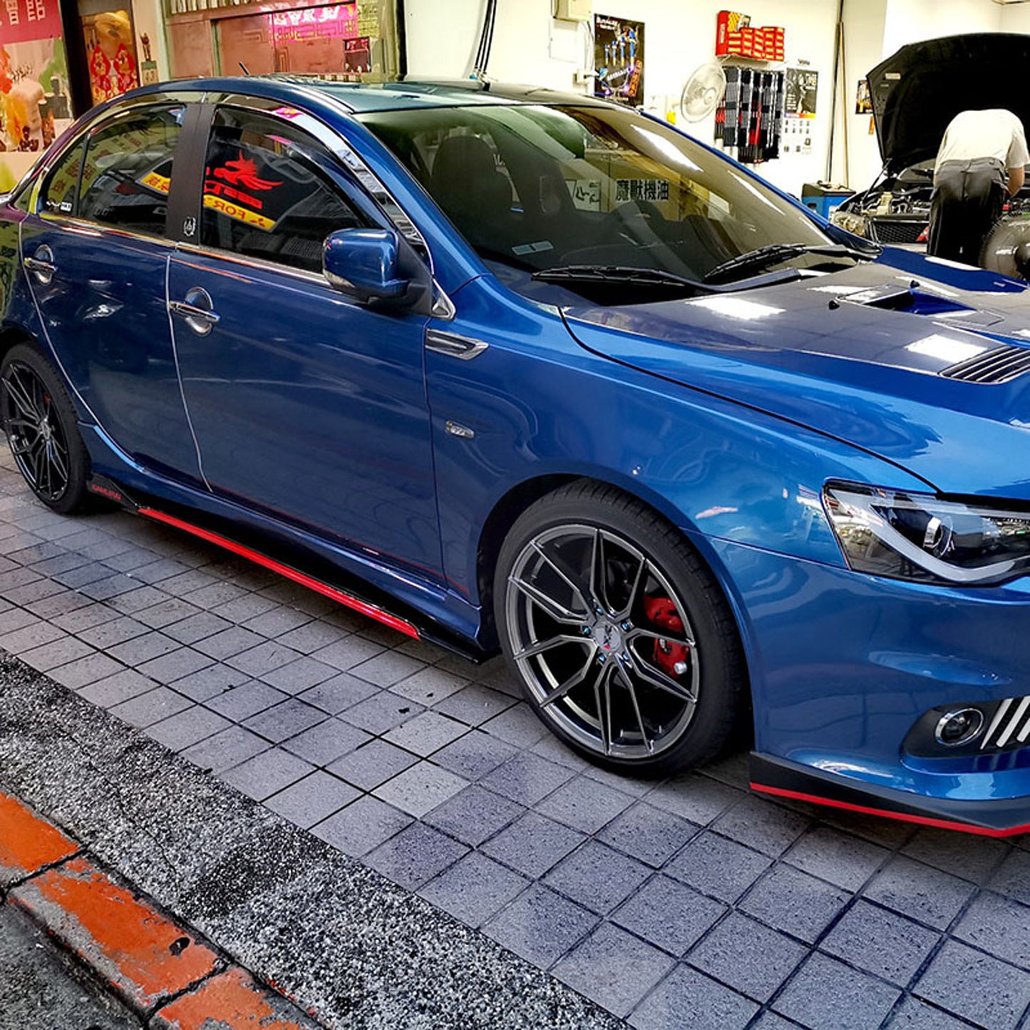 Spoiler laterali universali per tutte le auto, 8 pezzi, asta di estensione, labbro, splitter, paraurti