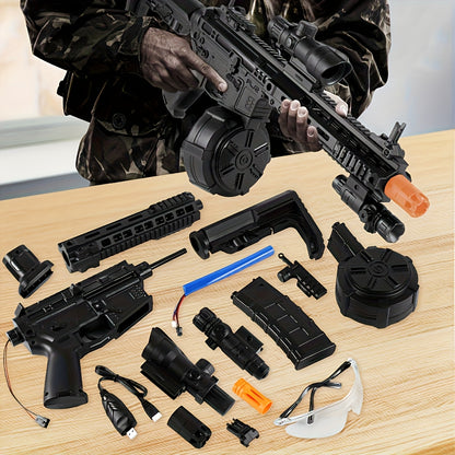 Lanciatore di Sfere di Gel, Blaster Automatico Giocattolo [Aggiornamento ad Alta Velocità 7.4V] con Clip per Proiettili, Tamburo, Mirino Olografico - Sfere di Gel Non Incluse. Regali Ideali per Natale e il Ringraziamento!