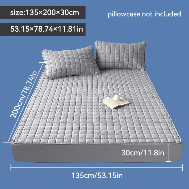 1pz Coprimaterasso Impermeabile, Lavabile in Lavatrice, Disponibile in Diverse Misure, Ultra Morbido e Confortevole Coprimaterasso Spesso, Adatto per Camera da Letto, Camera degli Ospiti, Protezione per Materasso d'Hotel (esclusi Cuscino e Federa)