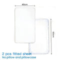 2 Lenzuola con Angoli Elastici, 30cm di Gonna, Ipoallergeniche, Traspiranti, Adatte per Camere da Letto, Dormitori e Camere Ospiti, Lavabili in Lavatrice, Adatte a Tutte le Stagioni, Copripiumino Non Incluso, Regalo per Natale e Capodanno
