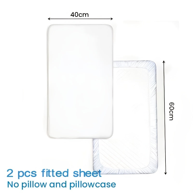 2 Lenzuola con Angoli Elastici, 30cm di Gonna, Ipoallergeniche, Traspiranti, Adatte per Camere da Letto, Dormitori e Camere Ospiti, Lavabili in Lavatrice, Adatte a Tutte le Stagioni, Copripiumino Non Incluso, Regalo per Natale e Capodanno