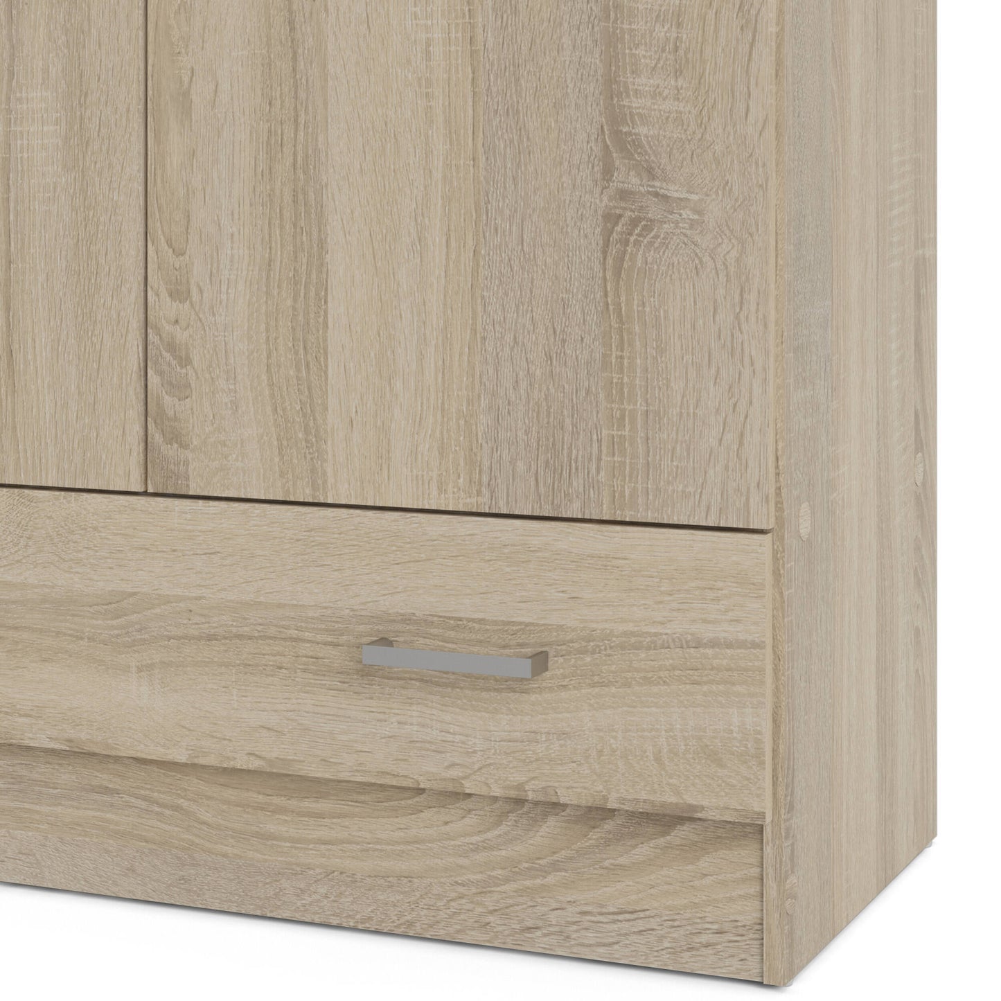 Guardaroba 2 ante Amylya, Mobile camera da letto, Cabina armadio portabiti, Armadio appendiabiti, 79x36 h170 cm, Disponibile in 2 colori