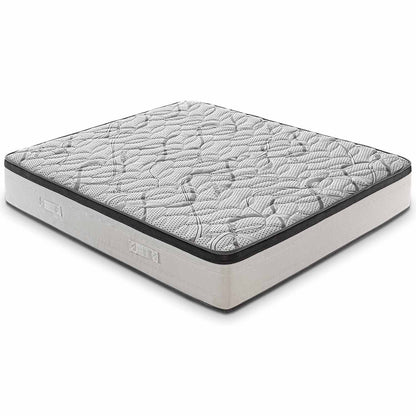 Materasso ROYAL DELUXE effetto MEMORY - Schiuma HR Ad Altissima Densità - Ortopedico 100% Made in Italy - Fodera con CARBONIO effetto Rilassante