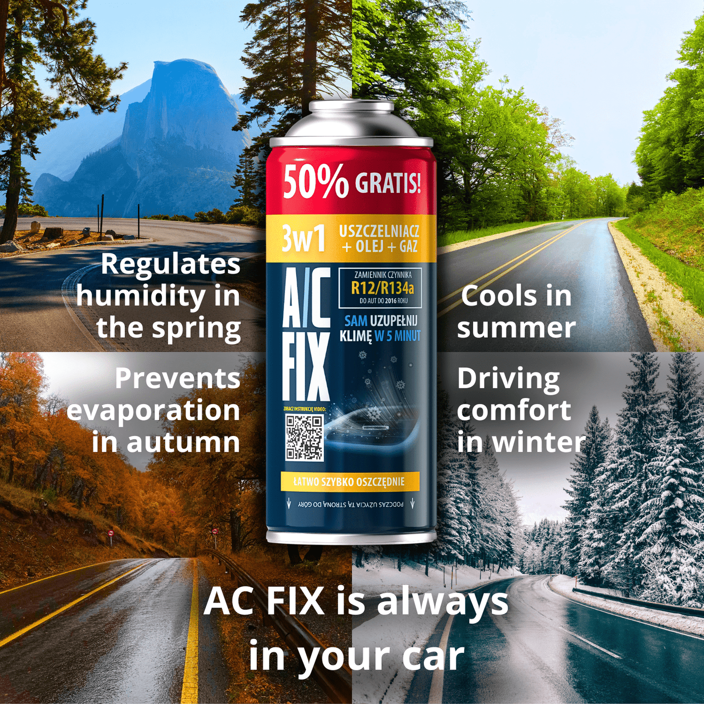 Kit 2x R134a AC FIX per Ricarica Refrigerante Climatizzatore Auto, Olio, Sigillante, Colorante UV, Essiccatore A/C, Filettatura Riutilizzabile per Bomboletta, Assistenza Fai da Te per Climatizzatore Auto, Per Veicoli Prodotti dal 1994 al 2016, Ricarica Ef