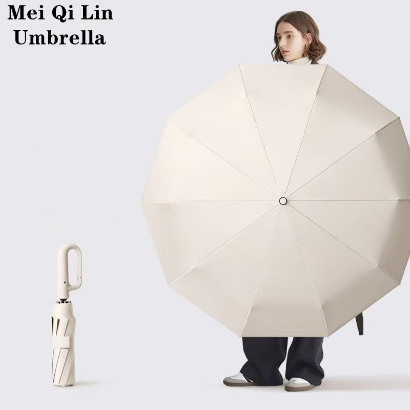 Ombrello pieghevole con fibbia completamente automatica, con protezione solare, specifiche 1 e 2 facoltative, adatto sia per uomini che per donne, ombrello da viaggio, con un diametro di 106 cm/41.2 pollici quando è aperto, robusto e durevole, ombrello di