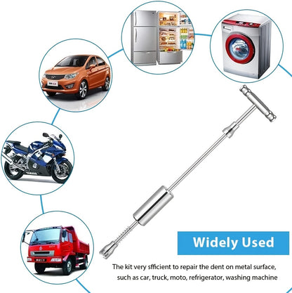 [Kit Premium da 135 pezzi] Set di strumenti professionali per la riparazione di ammaccature senza vernice per auto, camion e SUV | Levammaccature con pistola per colla | Efficace per piccole ammaccature, danni da grandine e graffi alle portiere