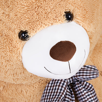Orsacchiotto Gigante 109,22 cm Peluche Animale di Peluche Simpatico Orsacchiotto a Grandezza Naturale per Bambini Fidanzata Morbido Orsetto di Peluche per Compleanno San Valentino Anniversario Natale