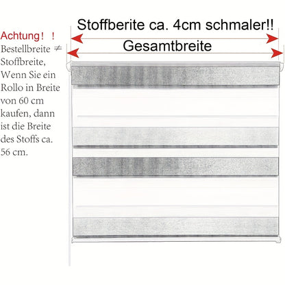 1 pz, Tende a rullo a doppia bobina, Nessuna perforazione richiesta, Tende a rullo a doppia bobina con tensione laterale, Facili da riparare, Trasparenti, Ombra, Bianco, Tende a rullo per finestre, Regalo per le vacanze